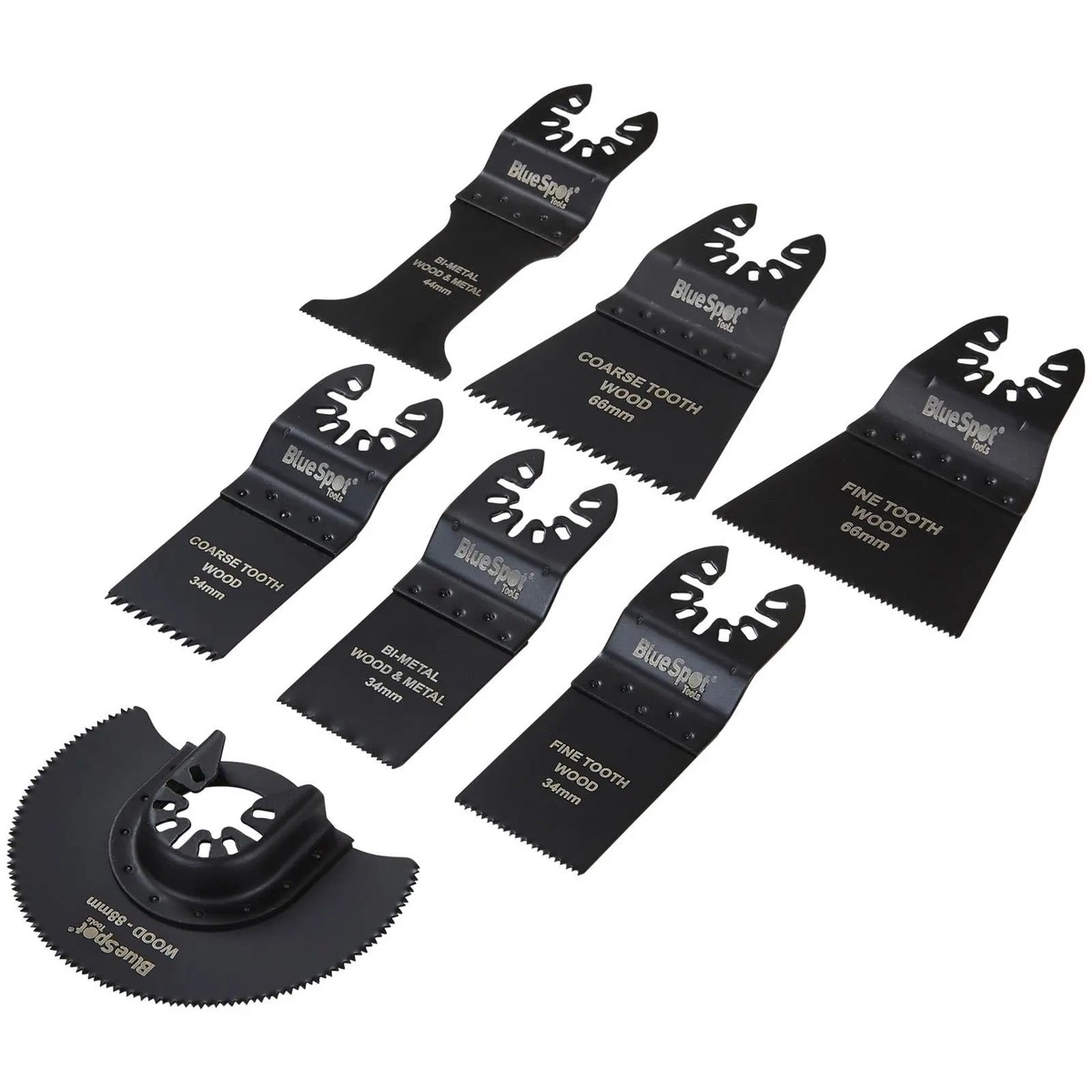 BlueSpot Multi Tool Blade Set OMT 7 Piece