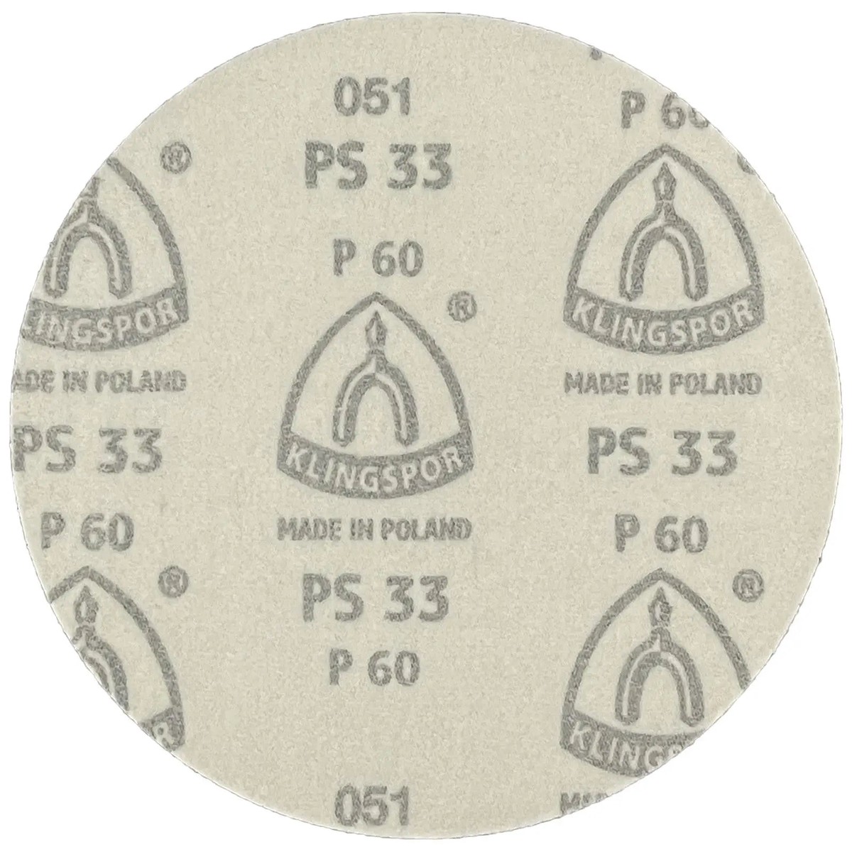 Klingspor Sanding Discs Hook and Loop 150mm PS33 No Hole 40-600 Grit