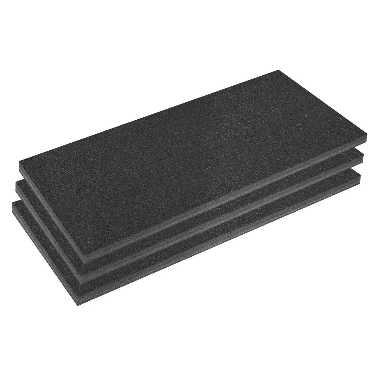 Sealey Easy Peel Shadow Foam 1200 x 550 x 50mm, Black/Black - Pack of 3
