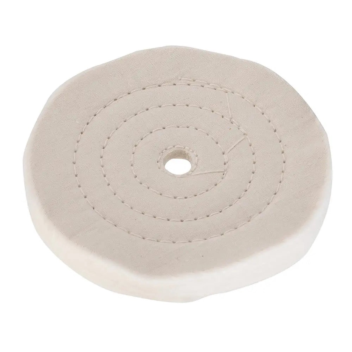 Silverline 150mm Double Stitched Buffing Wheel Cotton Polishing Grinder Buffer